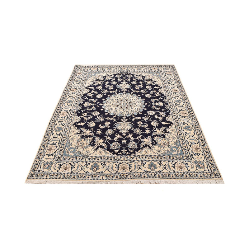 Alfombra persa - Nain - 237 x 169 cm - azul oscuro