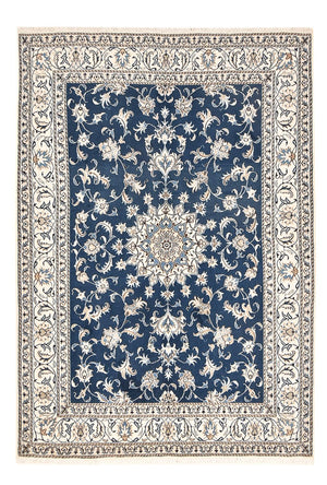 Alfombra persa - Nain - 247 x 167 cm - azul oscuro