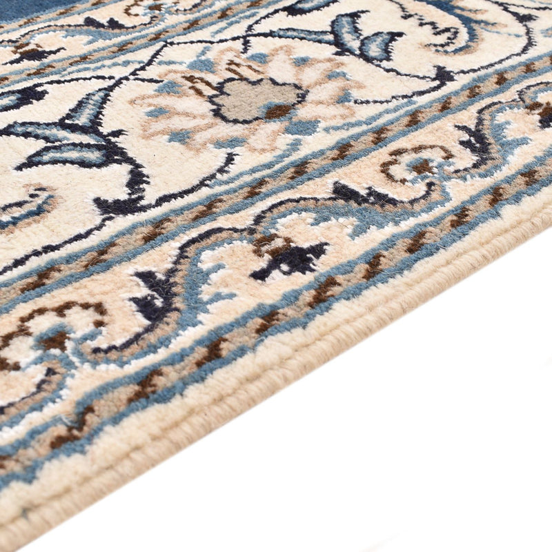Alfombra persa - Nain - 247 x 167 cm - azul oscuro