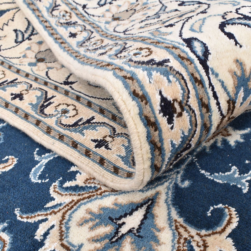 Alfombra persa - Nain - 247 x 167 cm - azul oscuro