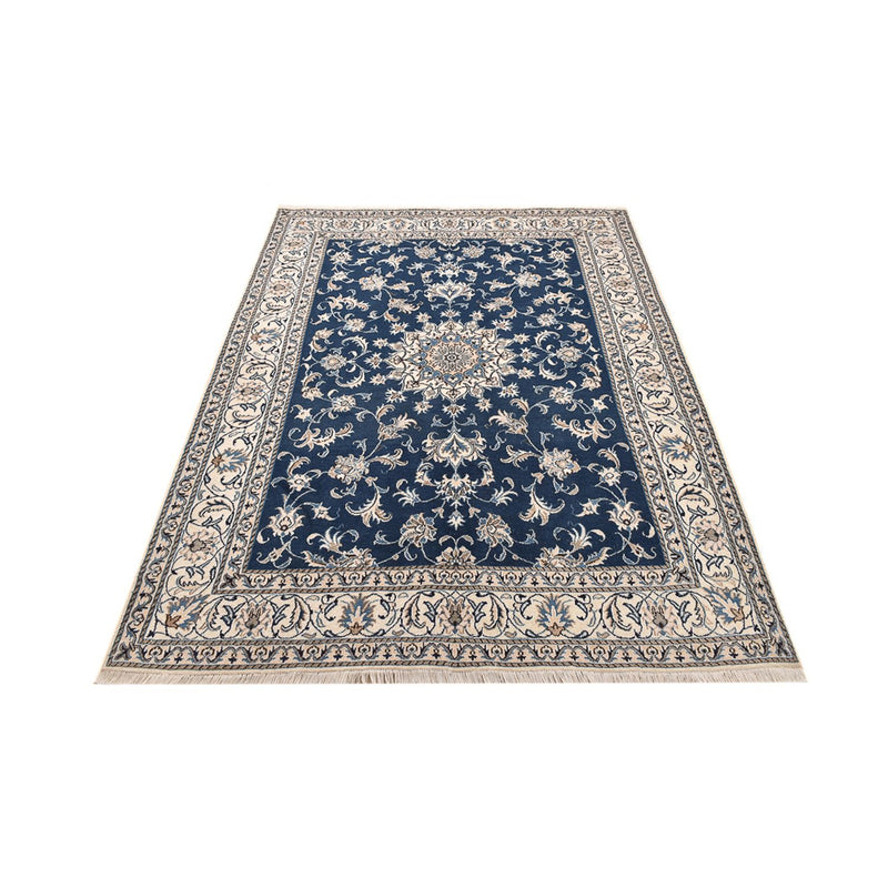 Alfombra persa - Nain - 247 x 167 cm - azul oscuro