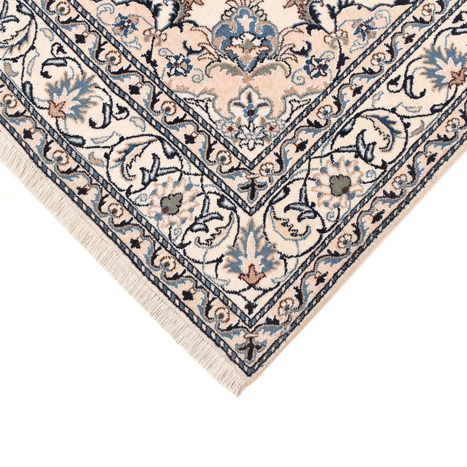 Alfombra persa - Nain - 236 x 164 cm - beige claro