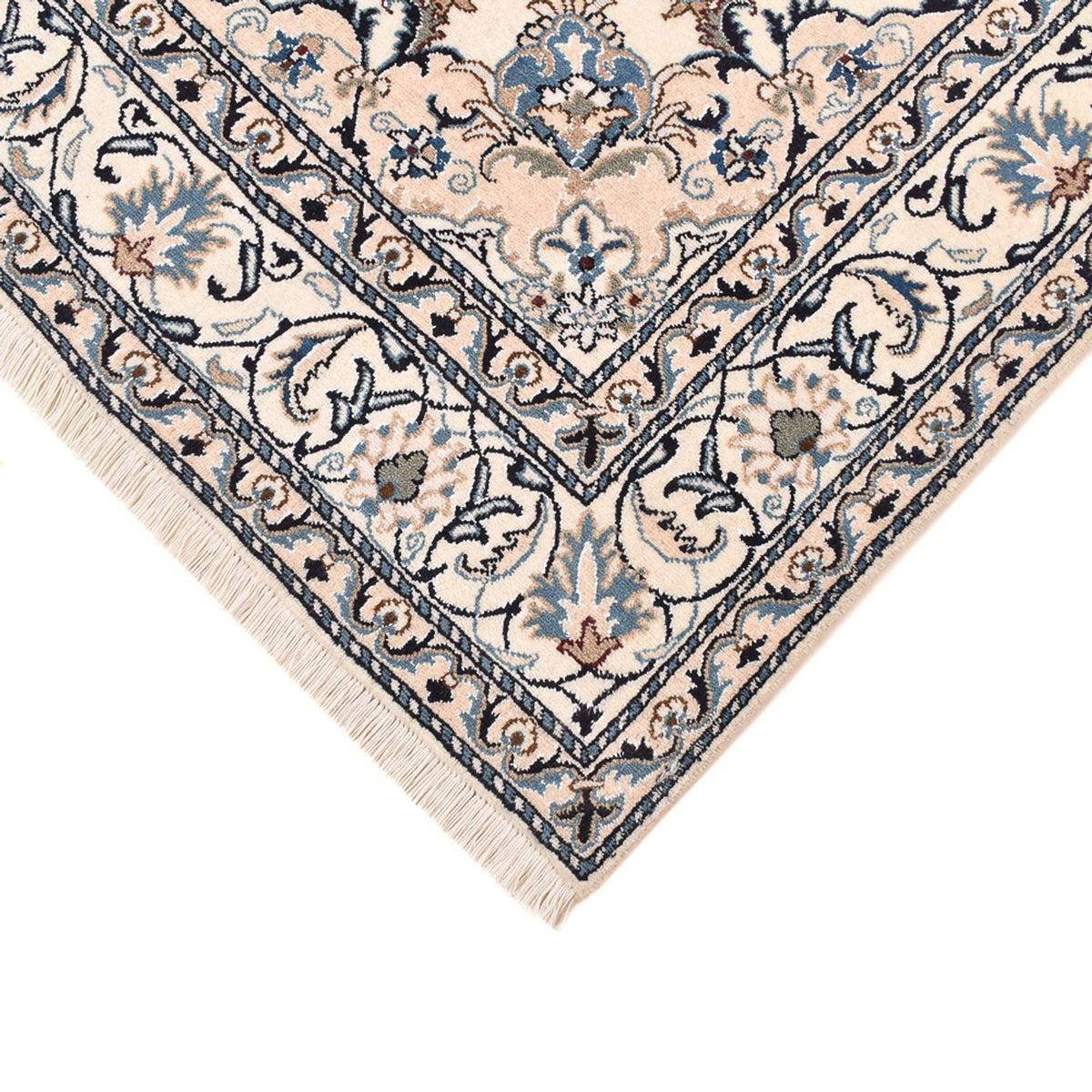 Alfombra persa - Nain - 236 x 164 cm - beige claro