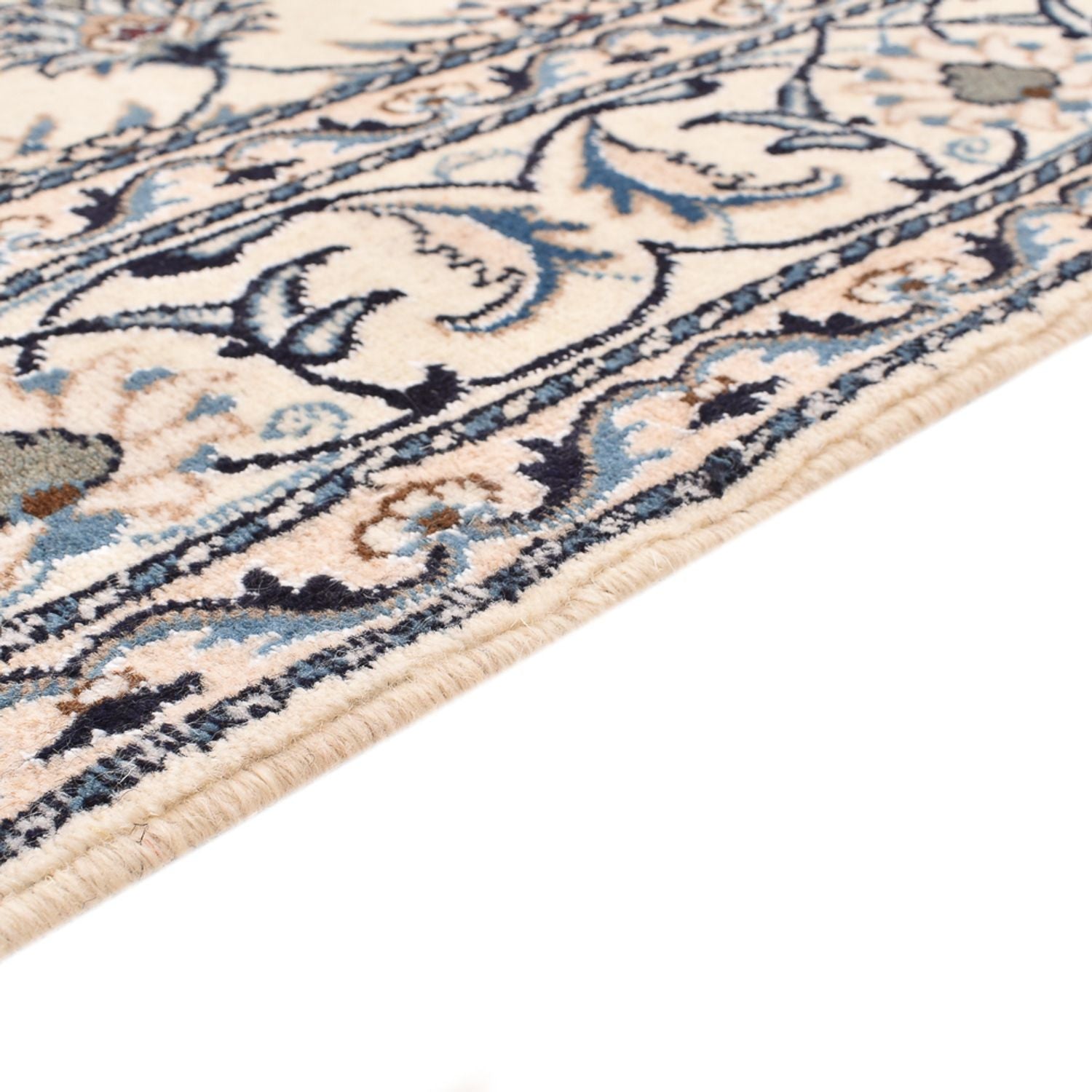Alfombra persa - Nain - 236 x 164 cm - beige claro