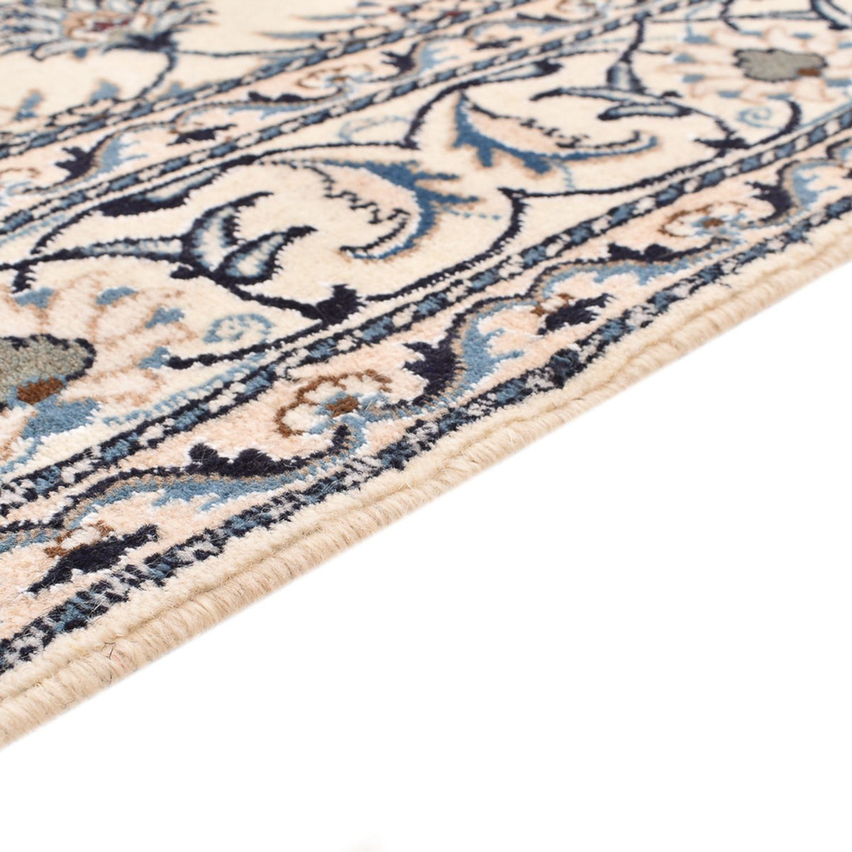 Alfombra persa - Nain - 236 x 164 cm - beige claro