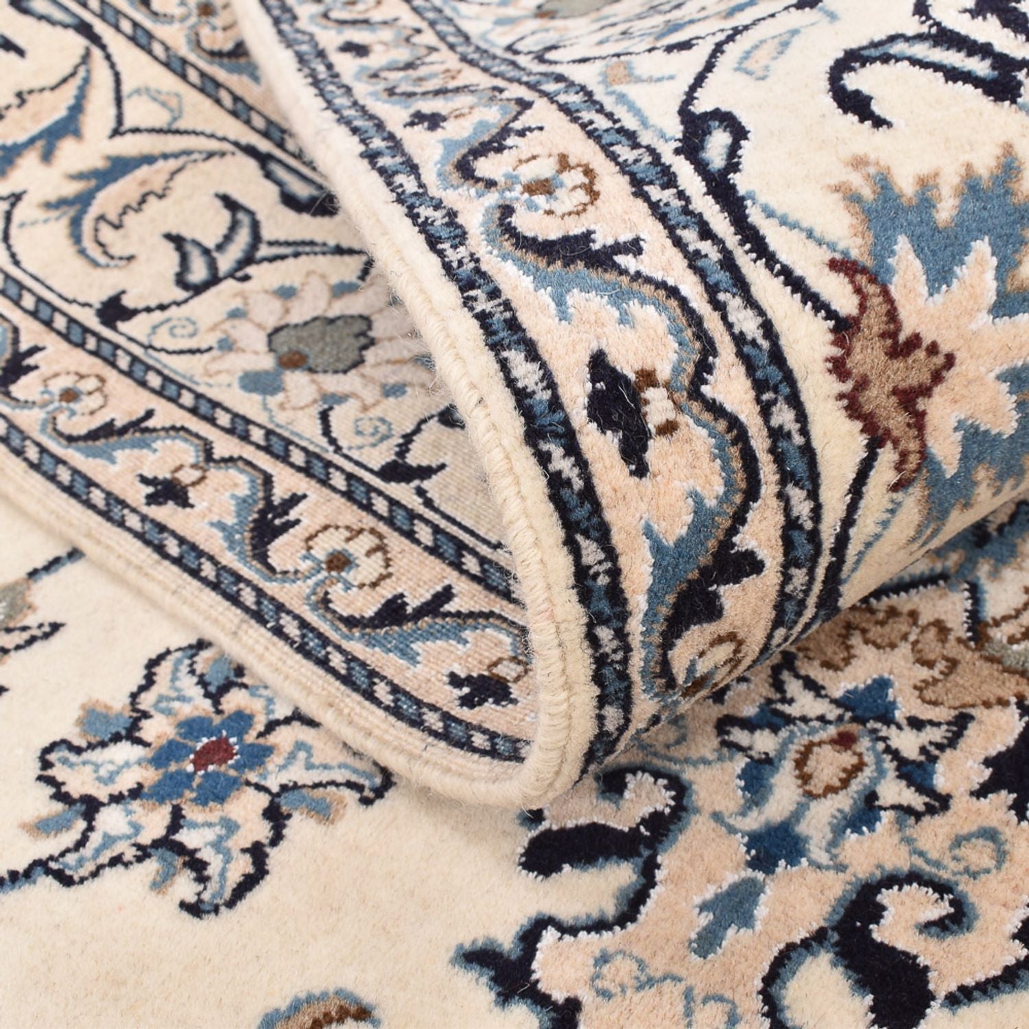 Alfombra persa - Nain - 236 x 164 cm - beige claro