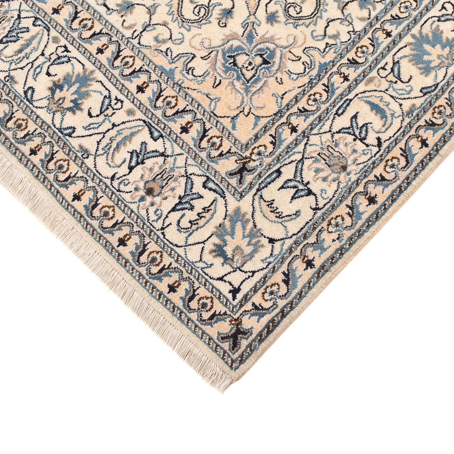 Alfombra persa - Nain - 240 x 165 cm - azul oscuro