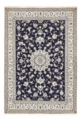 Alfombra persa - Nain - 245 x 167 cm - azul oscuro