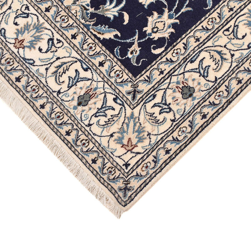 Alfombra persa - Nain - 245 x 167 cm - azul oscuro
