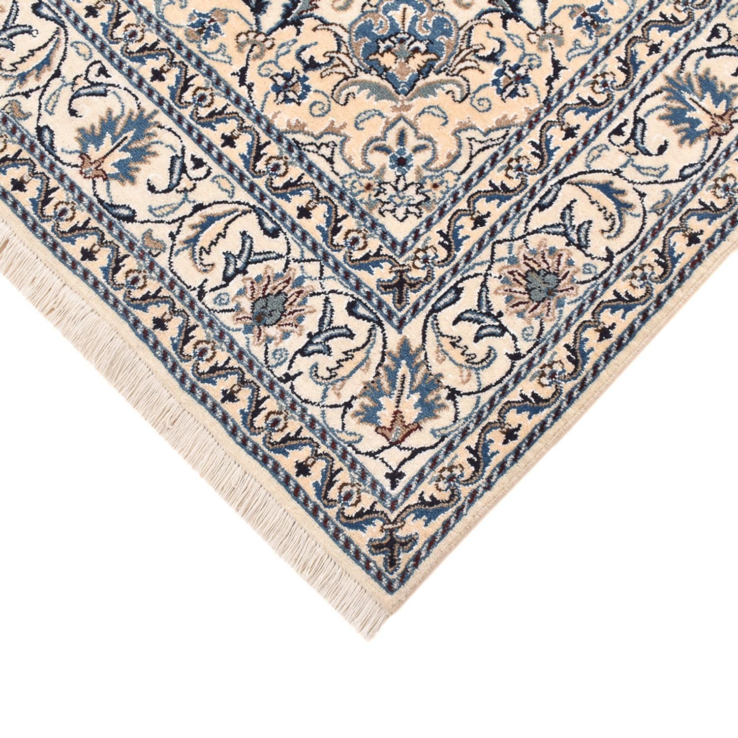 Alfombra persa - Nain - 237 x 163 cm - beige claro