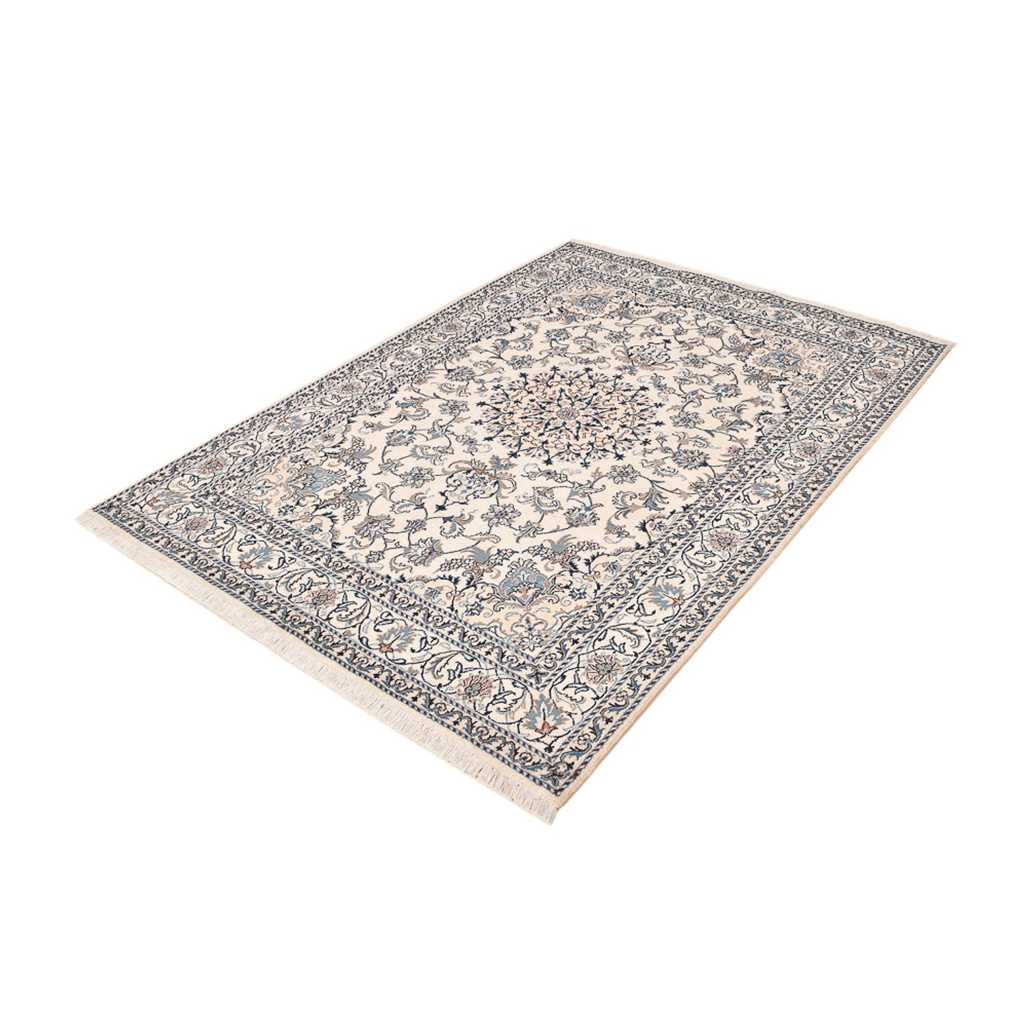 Alfombra persa - Nain - 237 x 163 cm - beige claro