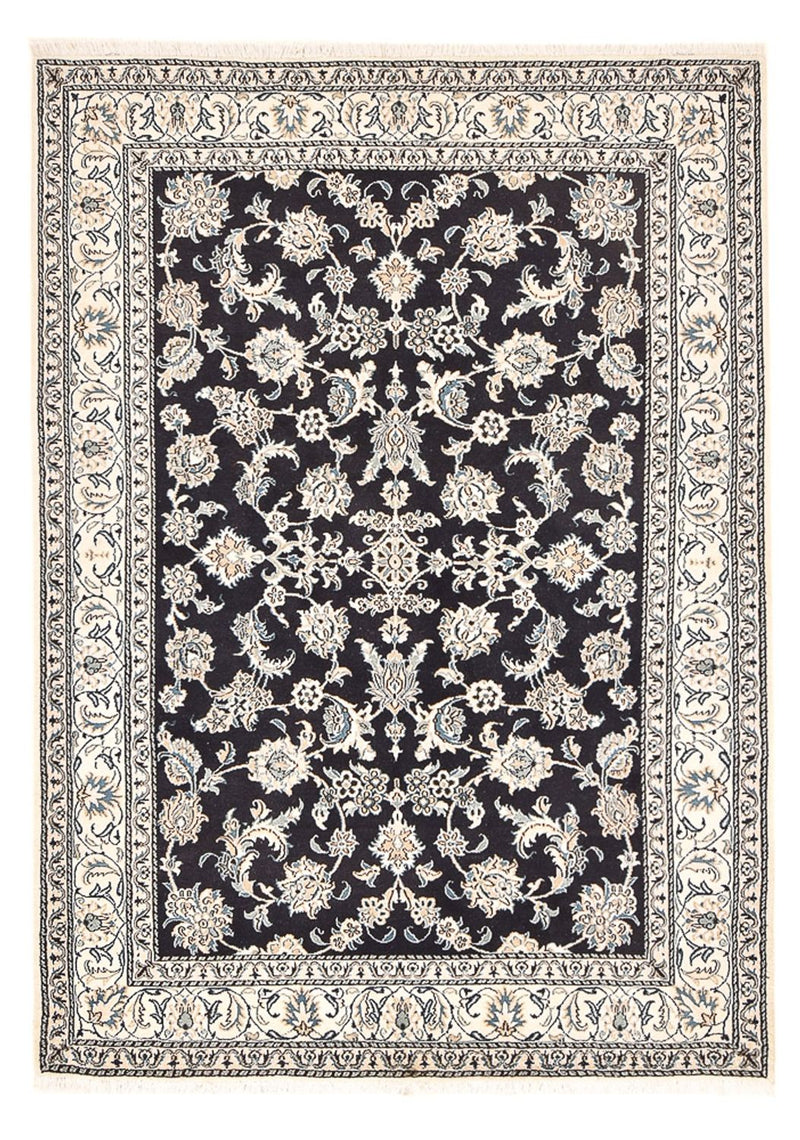 Alfombra persa - Nain - 242 x 165 cm - azul oscuro