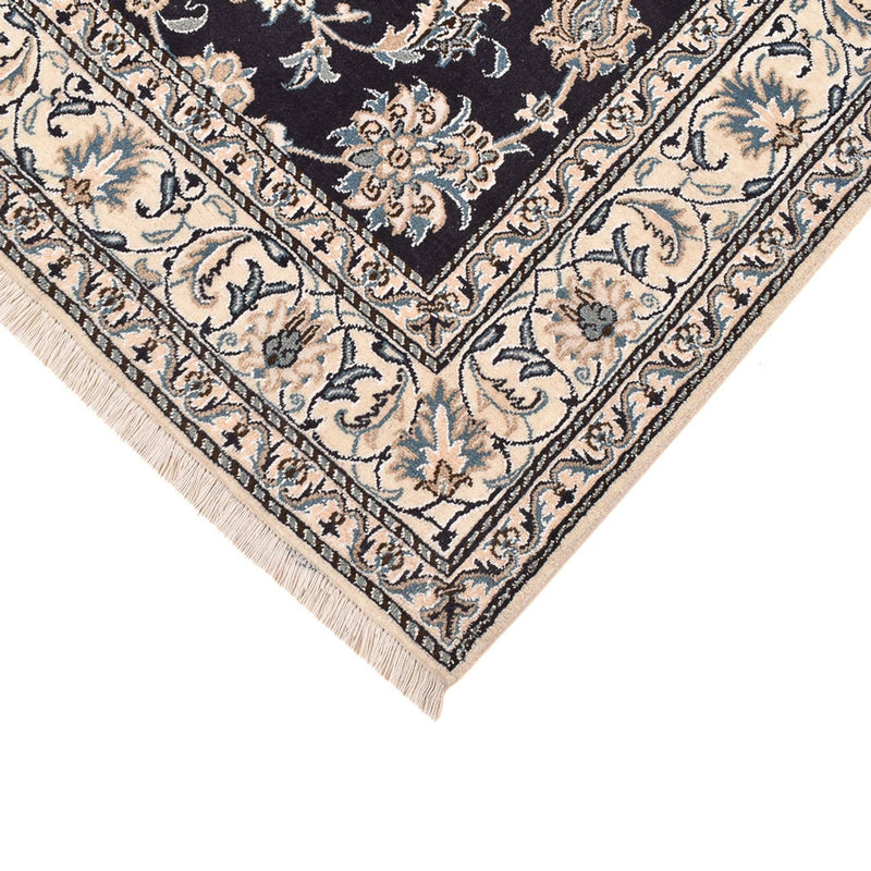 Alfombra persa - Nain - 242 x 165 cm - azul oscuro