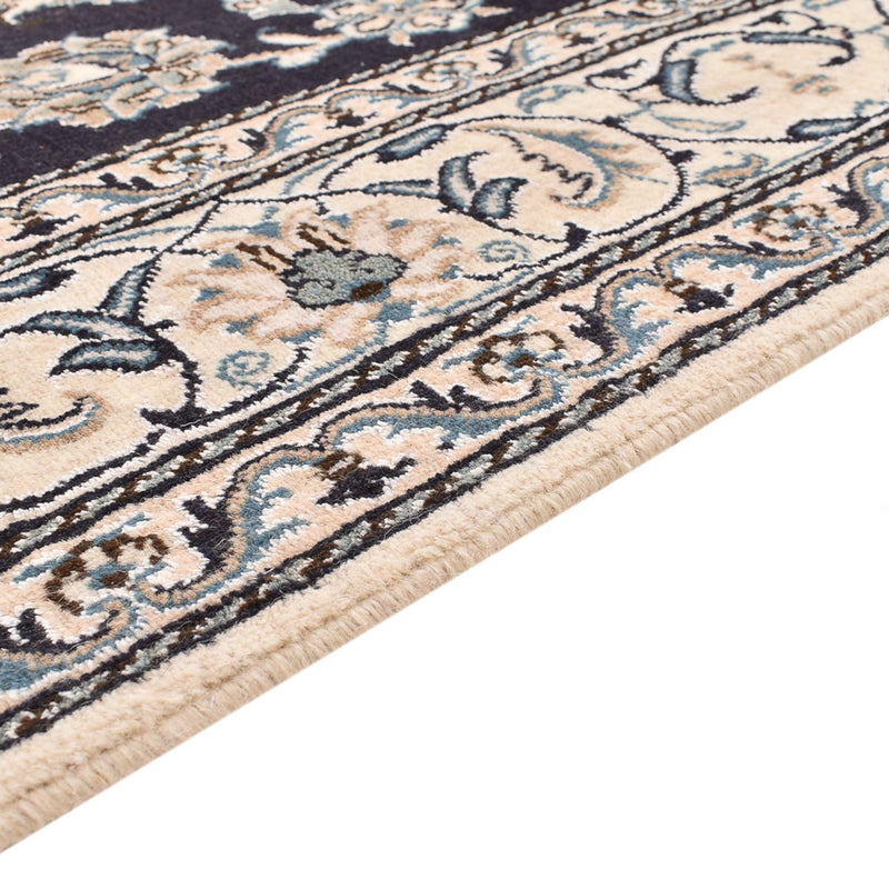 Alfombra persa - Nain - 242 x 165 cm - azul oscuro