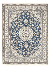 Alfombra persa - Nain - 233 x 168 cm - azul claro
