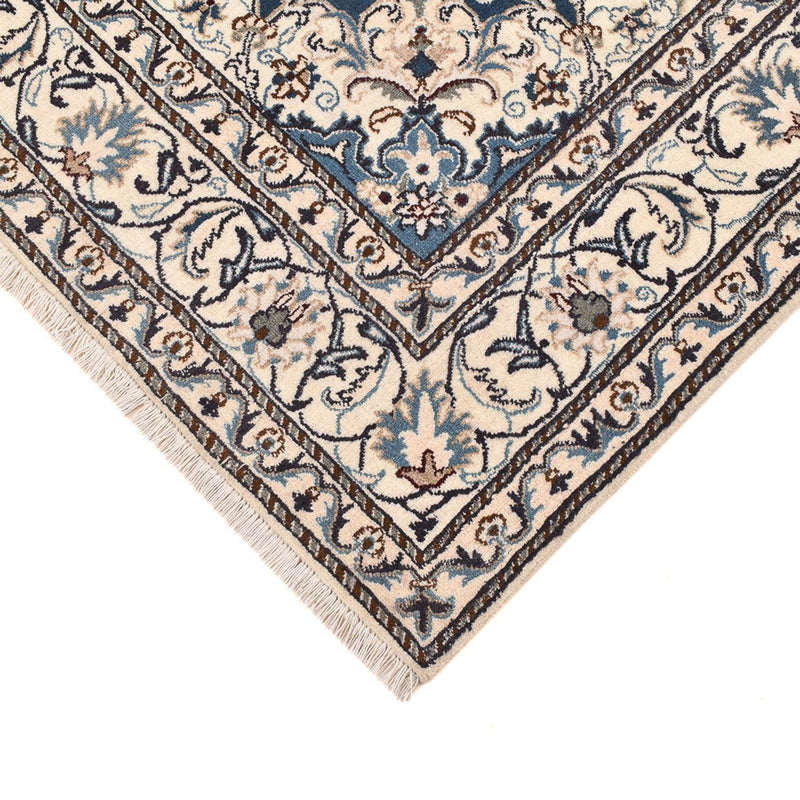 Alfombra persa - Nain - 233 x 168 cm - azul claro
