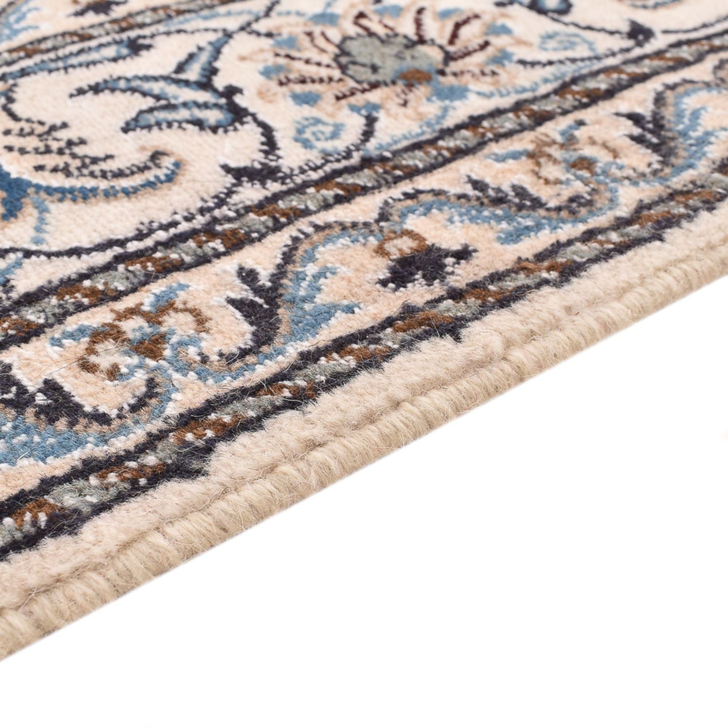 Alfombra persa - Nain - 238 x 161 cm - azul oscuro