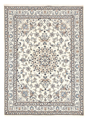 Alfombra persa - Nain - 241 x 170 cm - beige claro