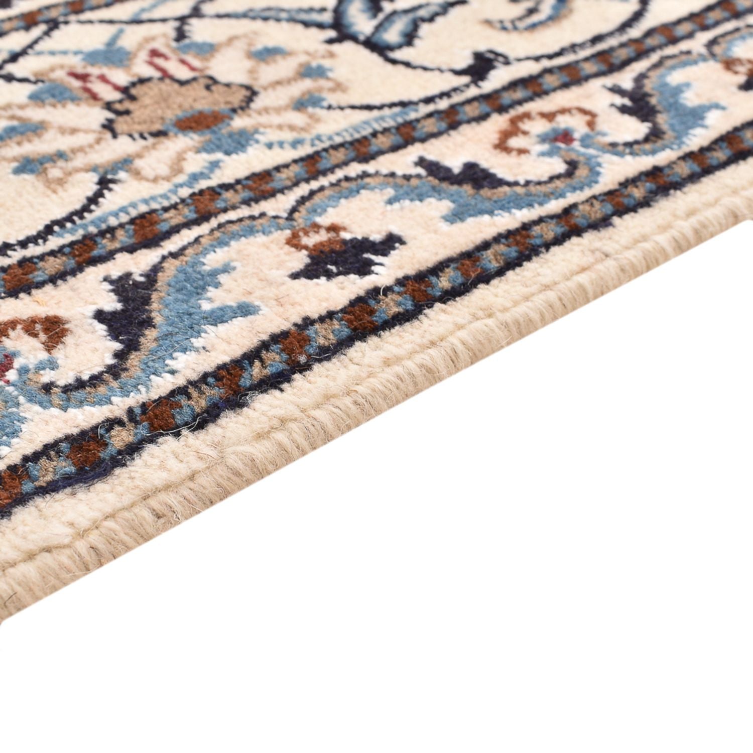 Alfombra persa - Nain - 241 x 170 cm - beige claro