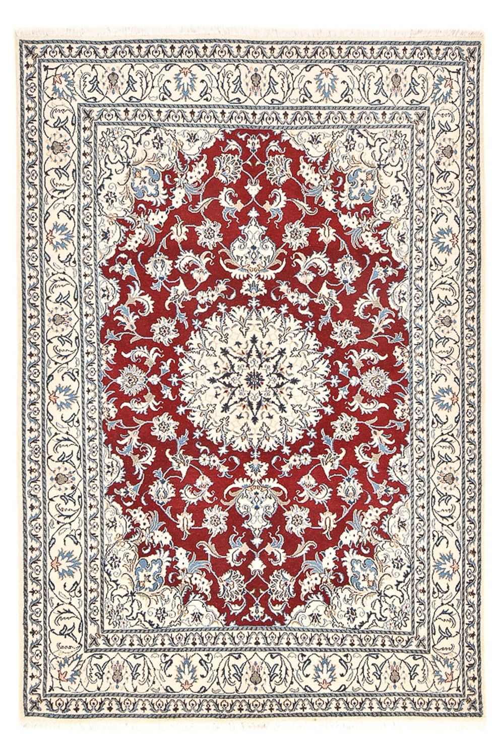 Alfombra persa - Nain - 244 x 165 cm - rojo