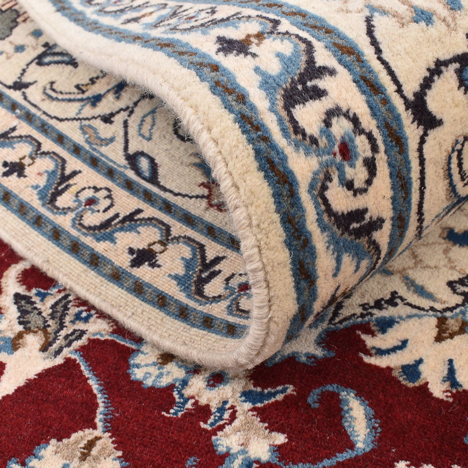 Alfombra persa - Nain - 244 x 165 cm - rojo