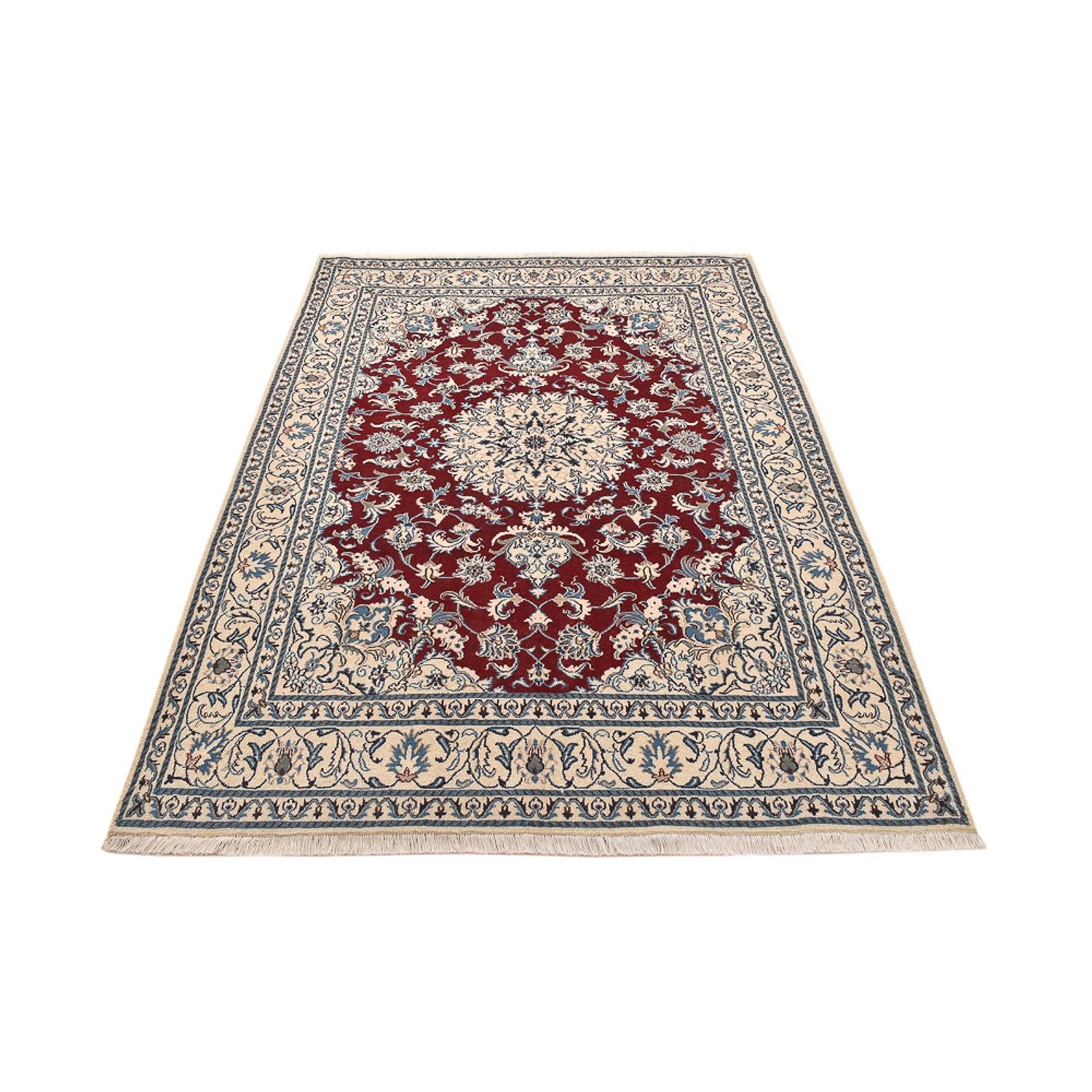 Alfombra persa - Nain - 244 x 165 cm - rojo