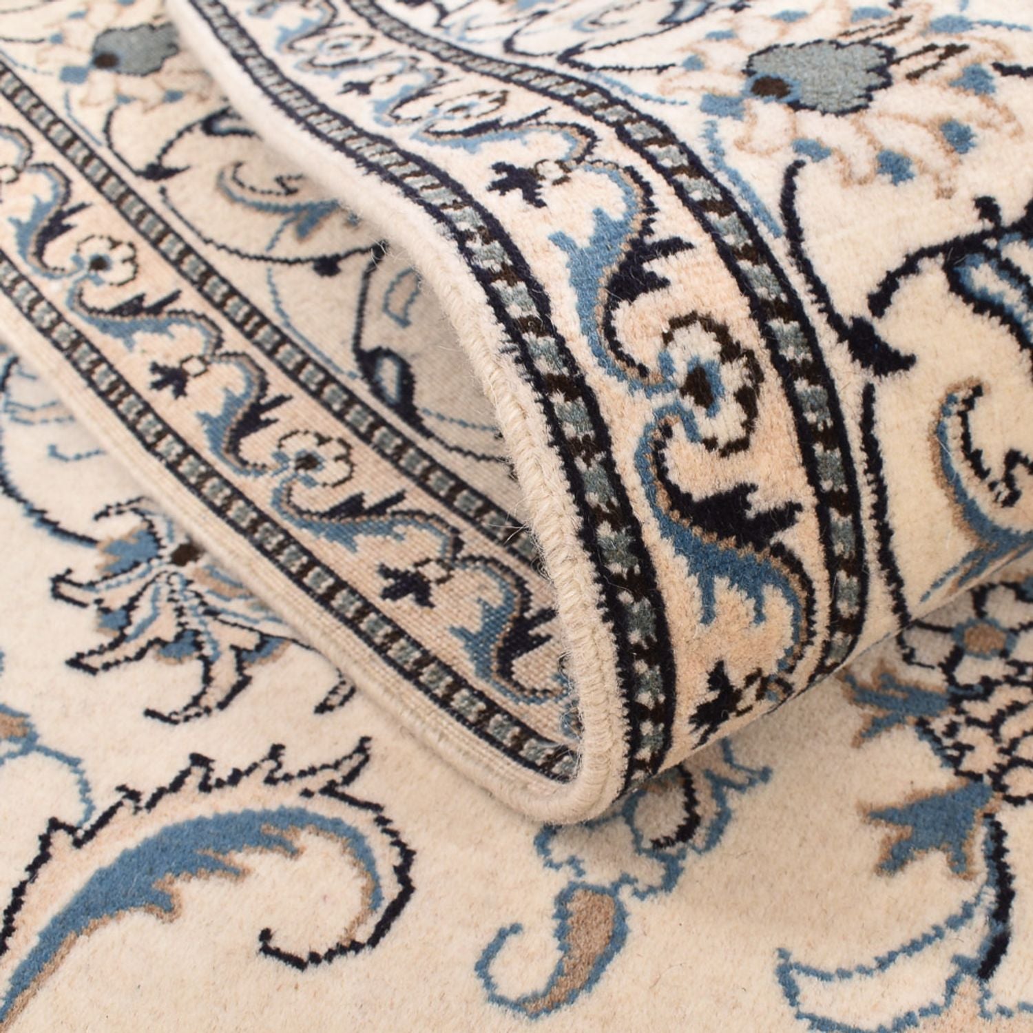 Alfombra persa - Nain - 240 x 168 cm - beige claro