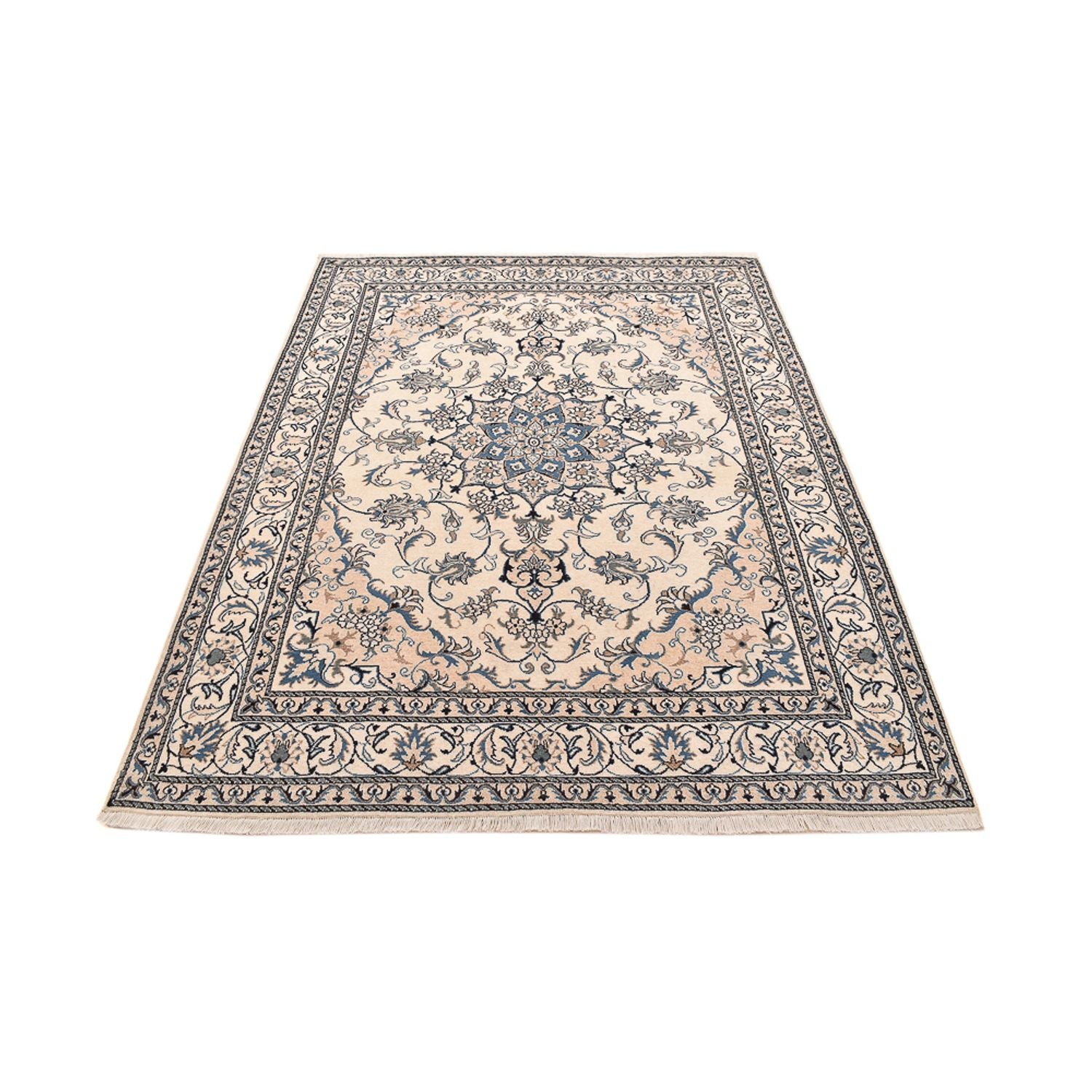 Alfombra persa - Nain - 240 x 168 cm - beige claro