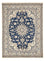 Alfombra persa - Nain - 208 x 149 cm - azul oscuro