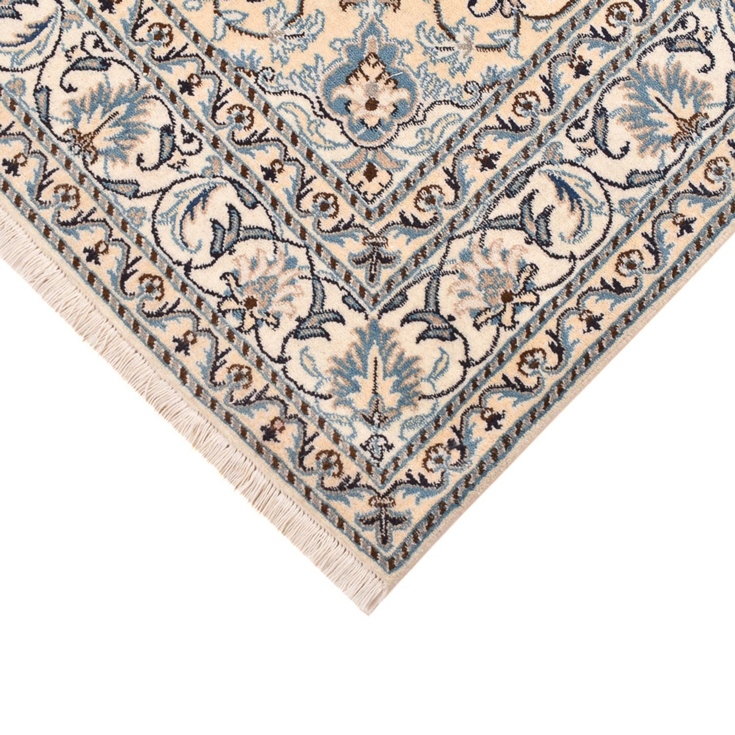 Alfombra persa - Nain - 193 x 145 cm - beige claro