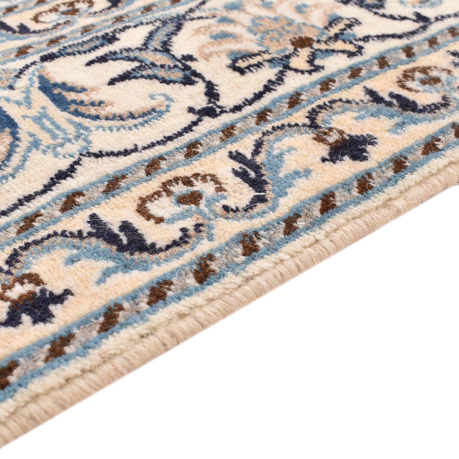 Alfombra persa - Nain - 193 x 145 cm - beige claro