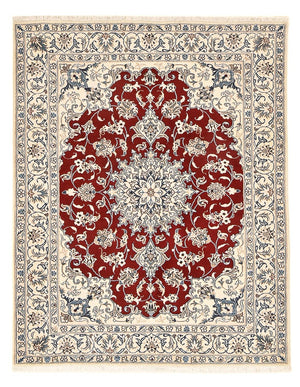 Alfombra persa - Nain - 195 x 148 cm - rojo