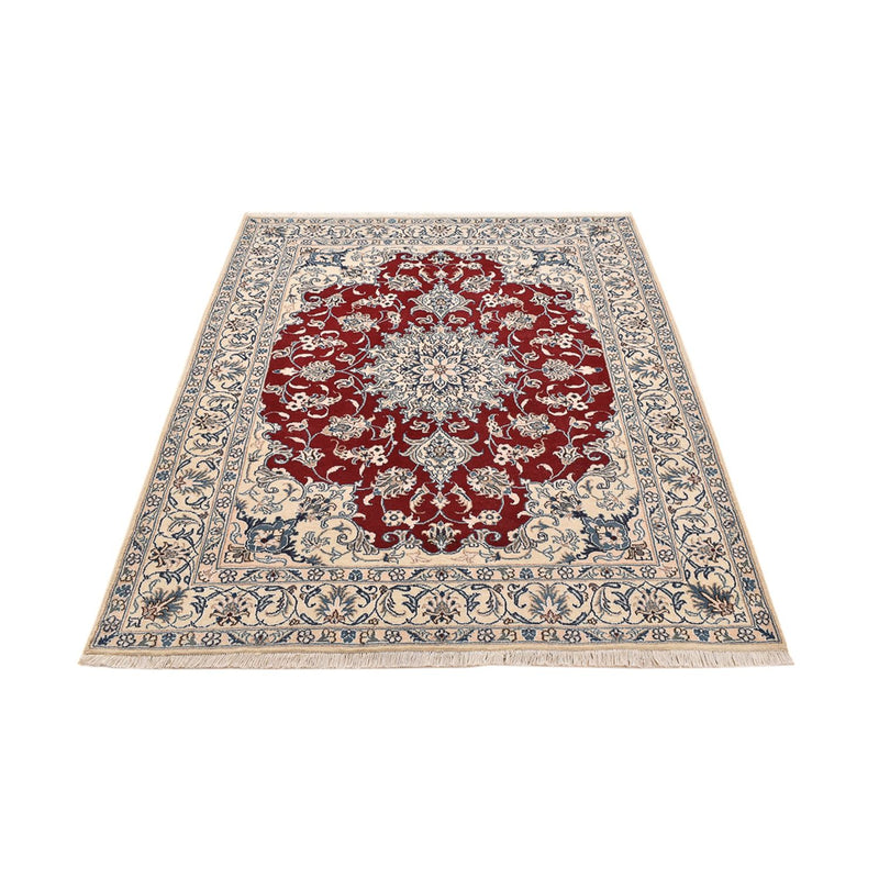 Alfombra persa - Nain - 195 x 148 cm - rojo