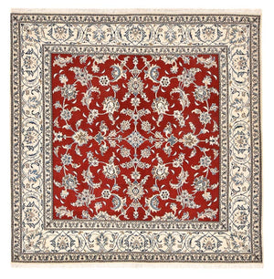 Alfombra persa - Nain cuadrado  - 203 x 193 cm - rojo