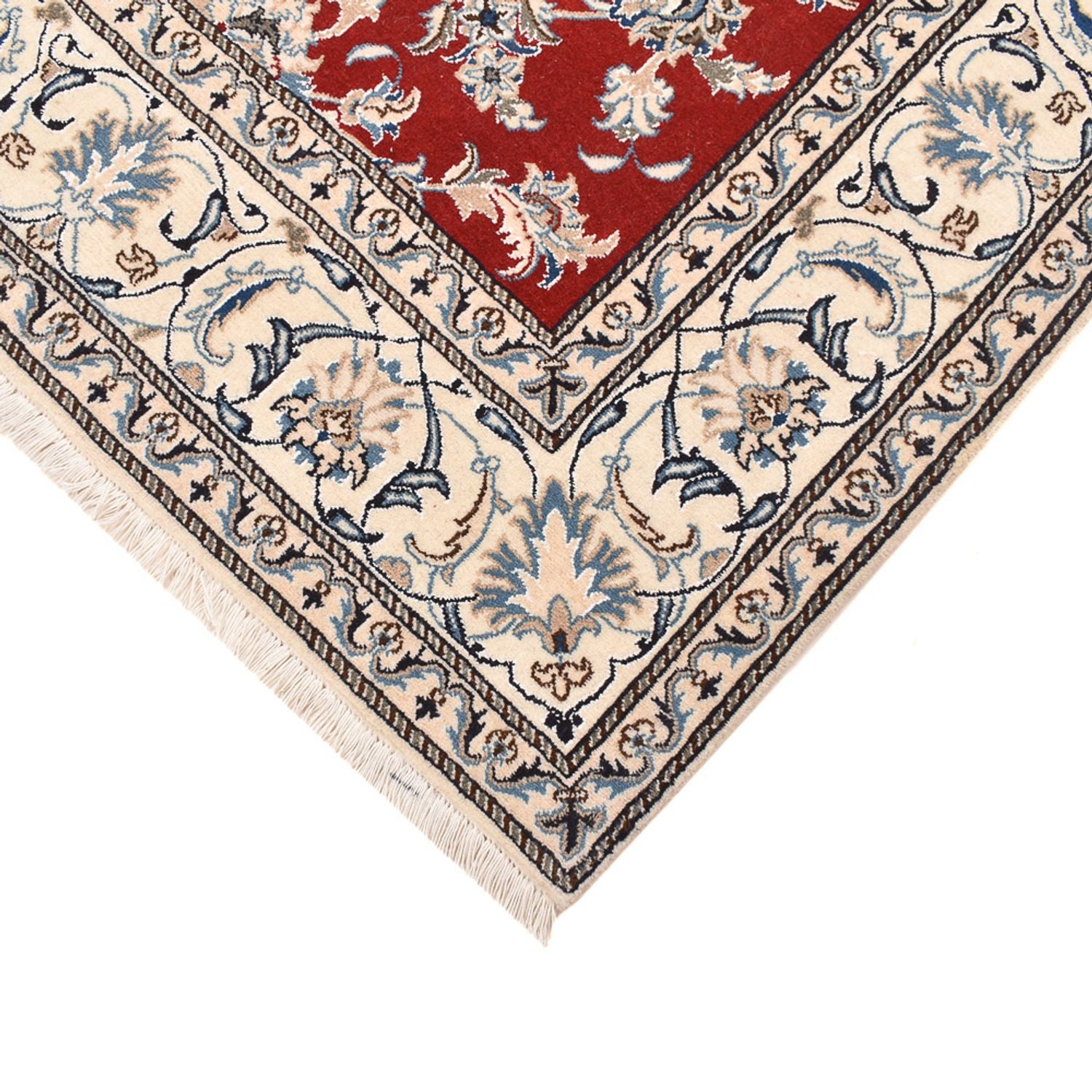 Alfombra persa - Nain cuadrado  - 203 x 193 cm - rojo