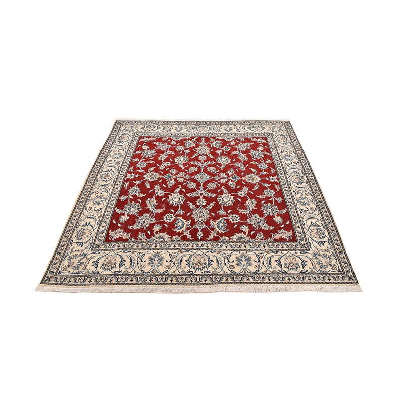 Alfombra persa - Nain cuadrado  - 203 x 193 cm - rojo
