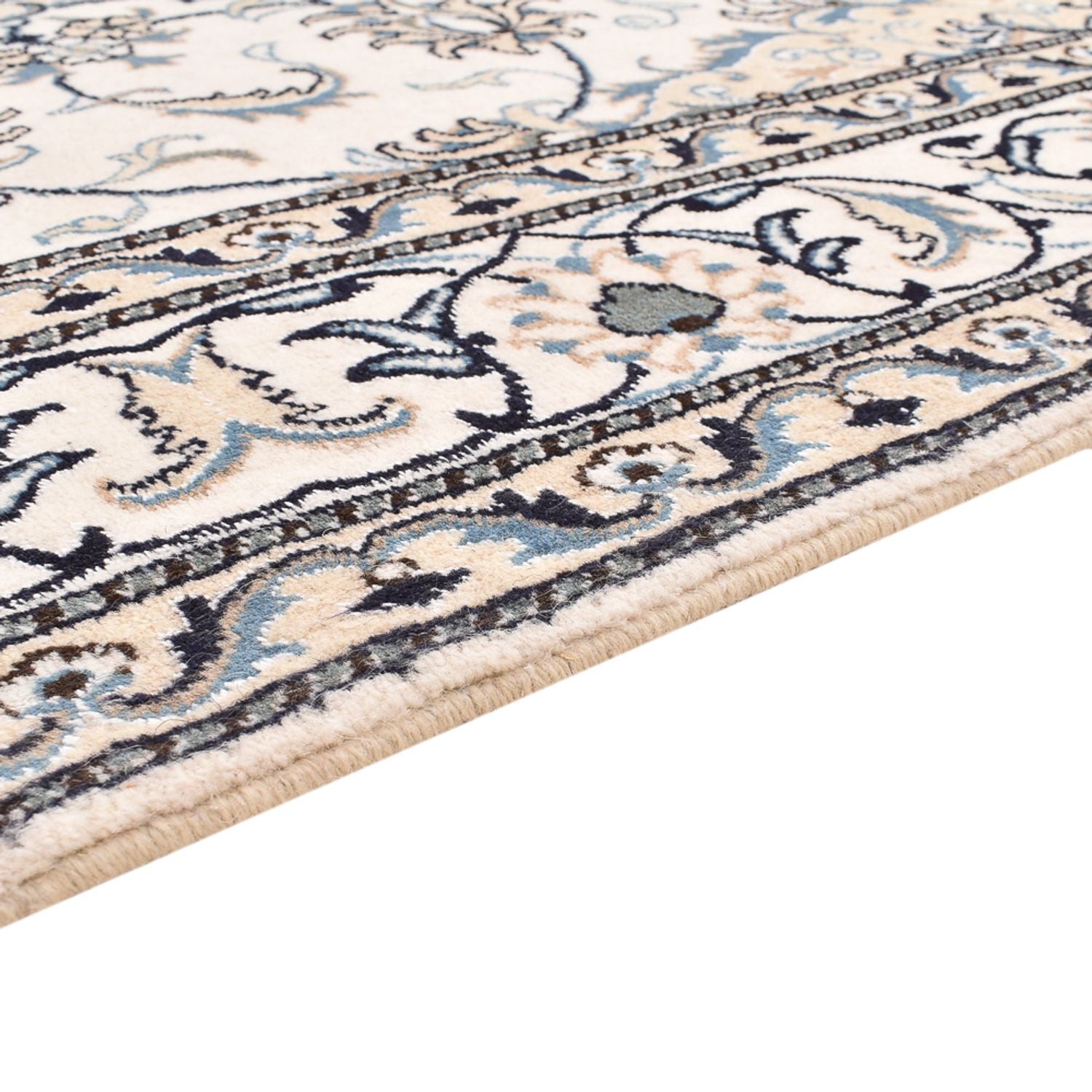 Alfombra persa - Nain - 239 x 171 cm - beige claro