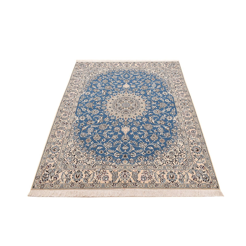 Alfombra Persa - Nain - Real - 201 x 149 cm - azul claro