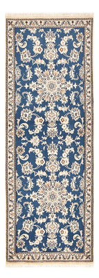 Alfombra de pasillo Alfombra persa - Nain - 209 x 78 cm - azul