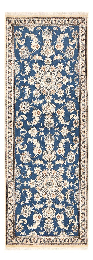 Alfombra de pasillo Alfombra persa - Nain - 209 x 78 cm - azul