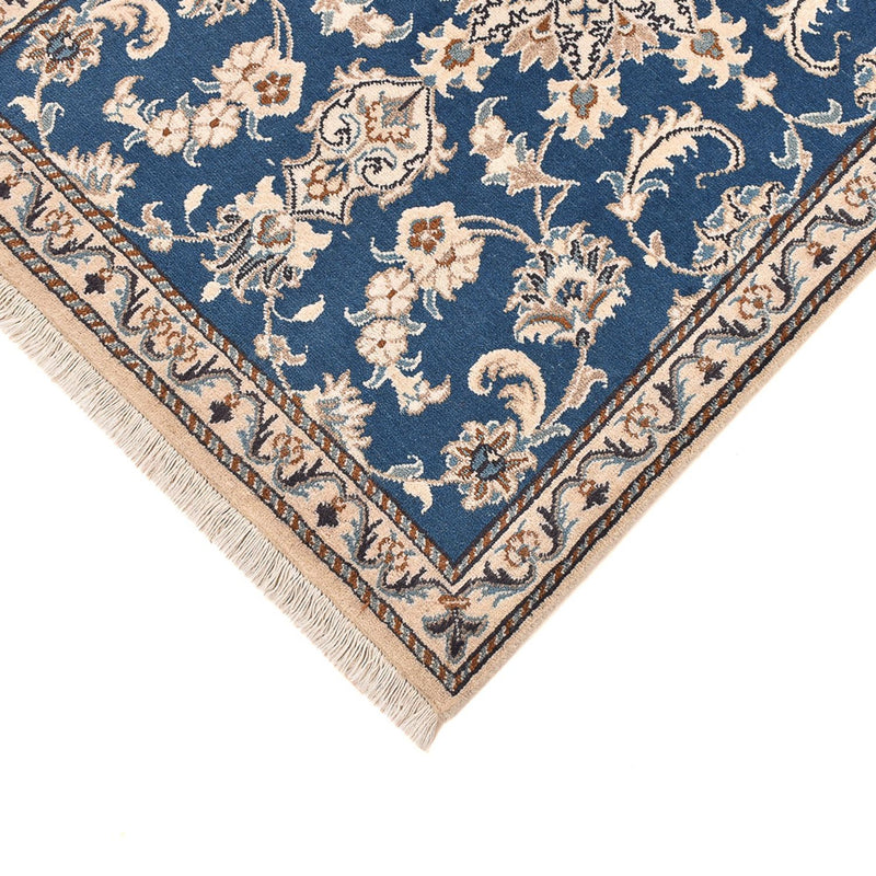 Alfombra de pasillo Alfombra persa - Nain - 209 x 78 cm - azul