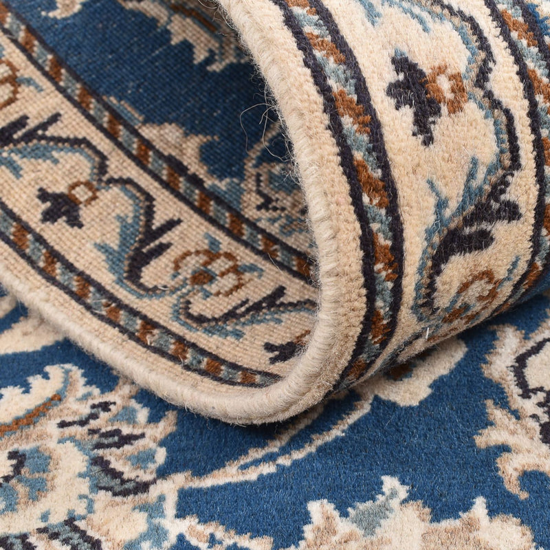 Alfombra de pasillo Alfombra persa - Nain - 209 x 78 cm - azul