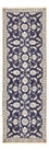 Alfombra de pasillo Alfombra persa - Nain - 241 x 79 cm - azul oscuro