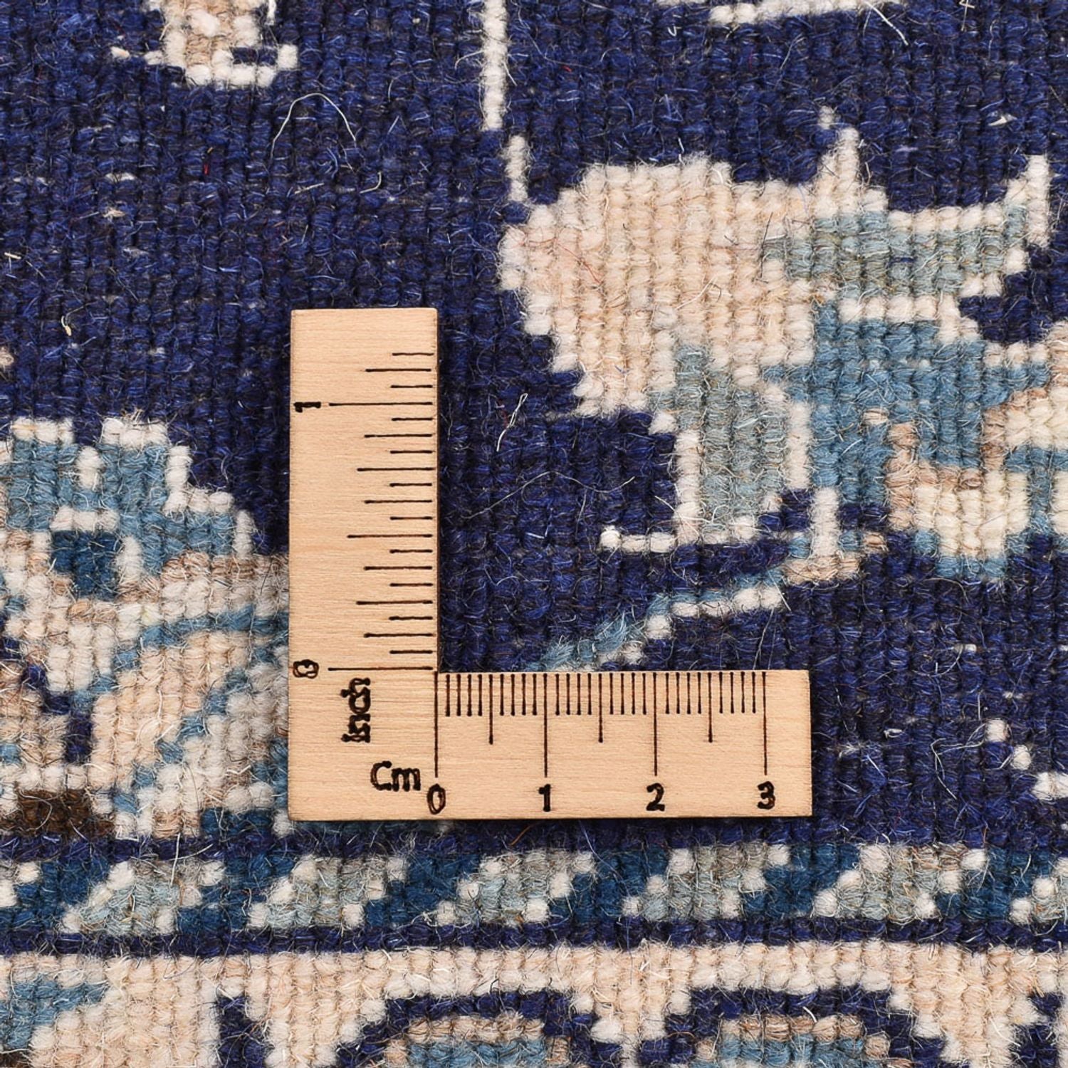Alfombra de pasillo Alfombra persa - Nain - 241 x 79 cm - azul oscuro