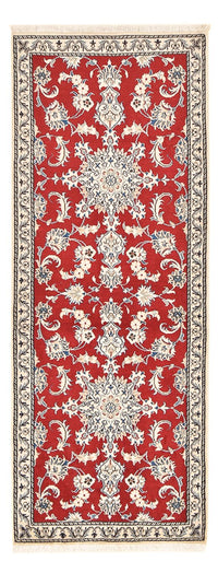 Alfombra de pasillo Alfombra persa - Nain - 208 x 79 cm - rojo