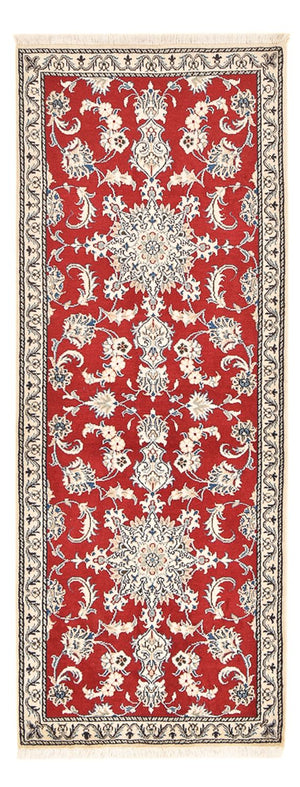 Alfombra de pasillo Alfombra persa - Nain - 208 x 79 cm - rojo