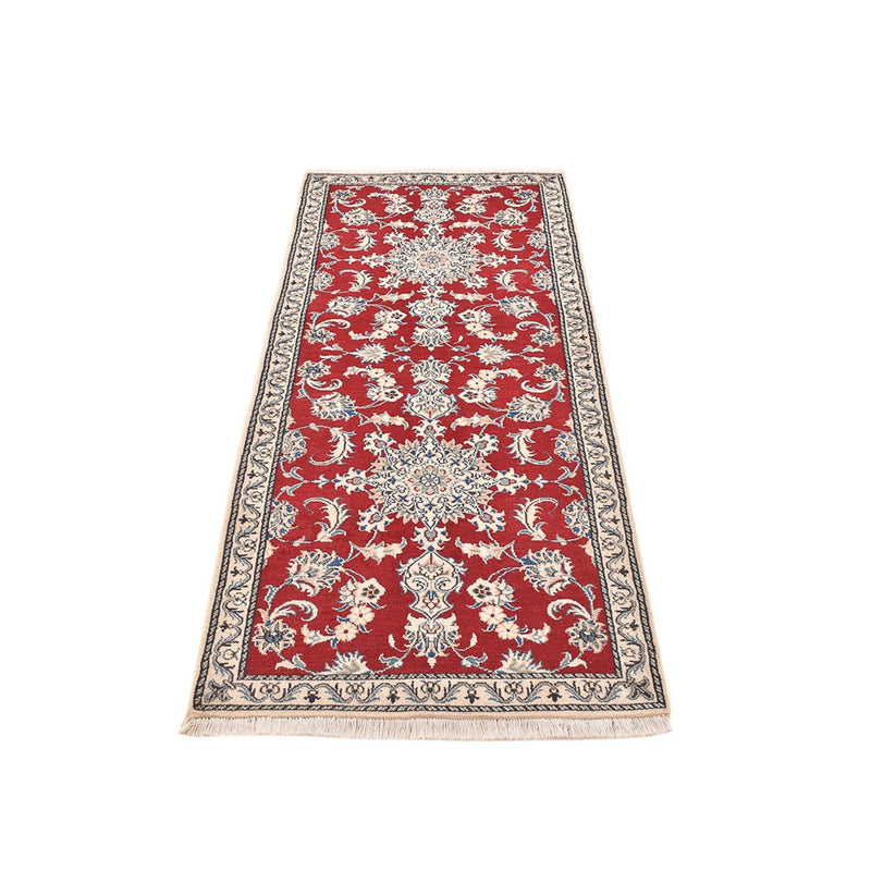 Alfombra de pasillo Alfombra persa - Nain - 208 x 79 cm - rojo