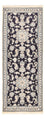 Alfombra de pasillo Alfombra persa - Nain - 206 x 77 cm - azul oscuro