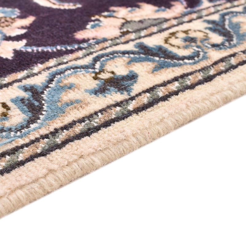 Alfombra de pasillo Alfombra persa - Nain - 200 x 78 cm - azul oscuro