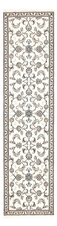 Alfombra de pasillo Alfombra persa - Nain - 298 x 78 cm - blanco